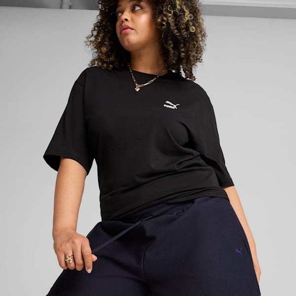 Premium Essentials A-Line Women's 4" Jacquard Shorts, New Navy, extralarge